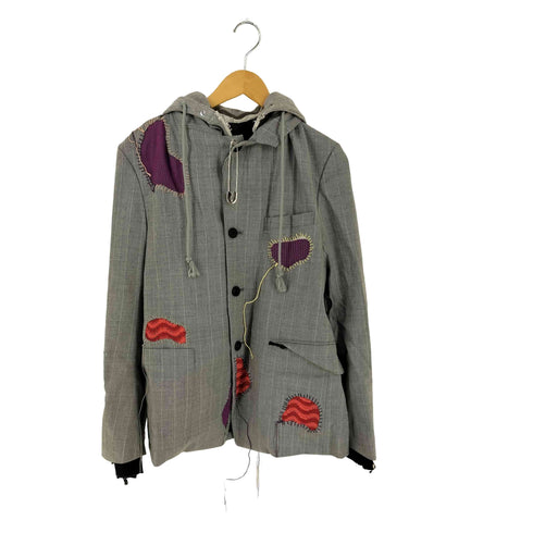 ダイエットブッチャー DIET BUTCHER × sonatine Patchwork Docking pinstripe jacket ジャケット メンズ JPN:1